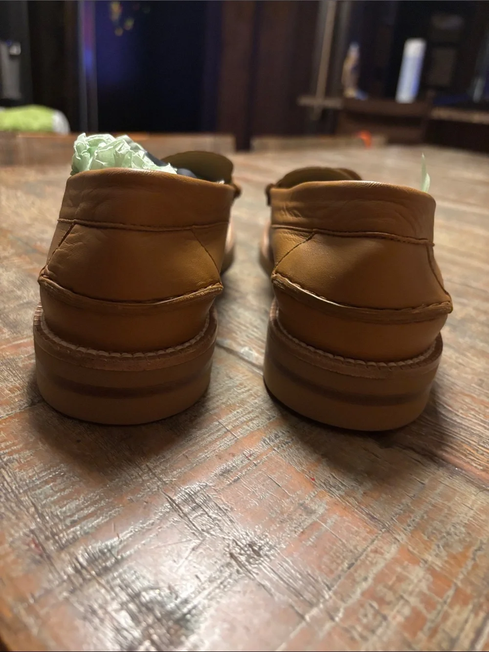 Pedro Garcia Tan Leather Penny Loafers
